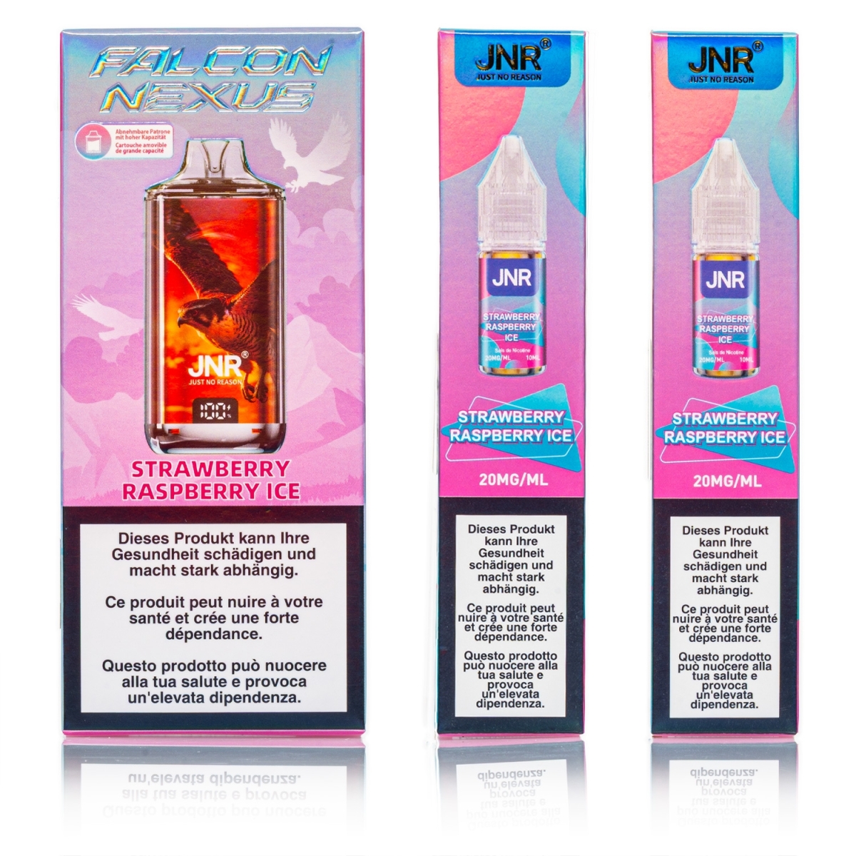 JNR - Falcon Nexus 55k Pod Kit - Strawberry Raspberry ICE - 20mg