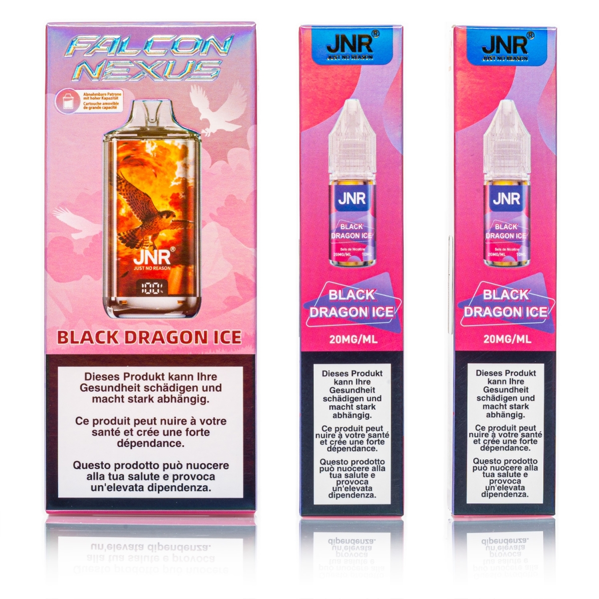 JNR - Falcon Nexus 55k Pod Kit - Black Dragon ICE - 20mg