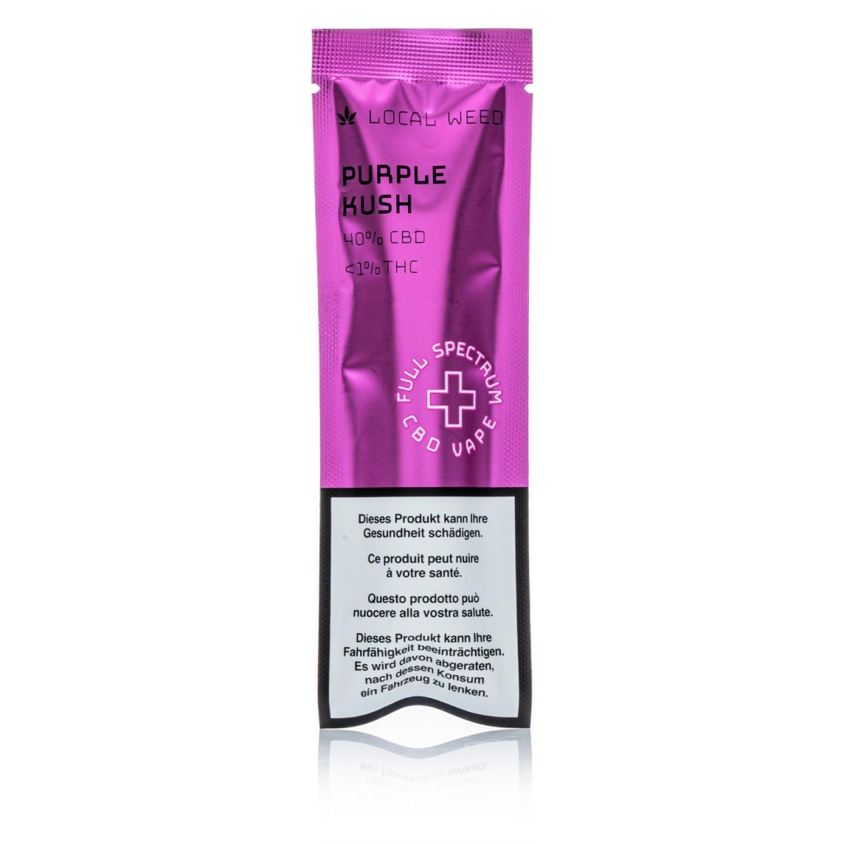 Local Weed - CBD Mehrweg Vape Pen - Purple Kush - 40%