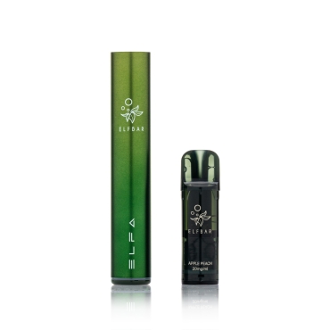 ELFBAR ELFA Pro V2 Kit 2ml - Aurora Green & Apple Peach - 20mg