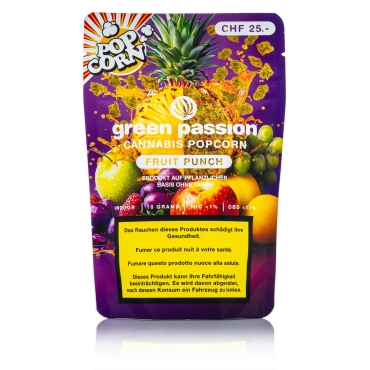 Green Passion - Fruit Punch Popcorn Bud CBD 10g