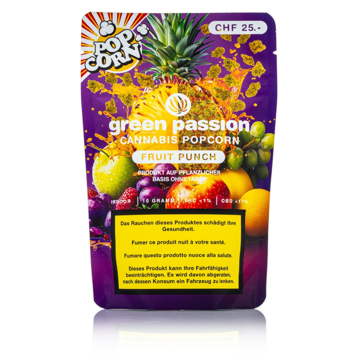 Green Passion - Fruit Punch Popcorn Bud CBD 10g