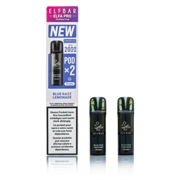 ELFBAR ELFA Pro V2 - Blue Razz Lemonade - 2ml Pods / 20mg / 2 Stück