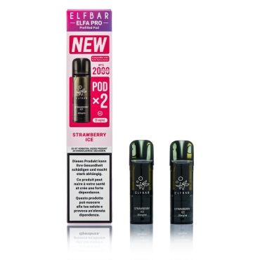 ELFBAR ELFA Pro V2 - Strawberry ICE - 2ml Pods / 20mg / 2 Stück