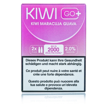 Kiwi GO+ 2 Kartuschen - Kiwi Maracuja Guava - 20mg