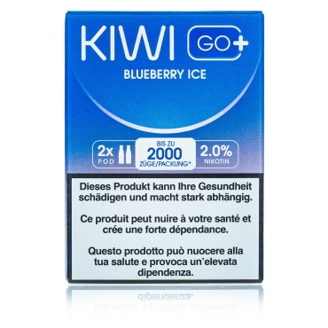 Kiwi GO+ 2 Kartuschen - Blueberry ICE - 20mg