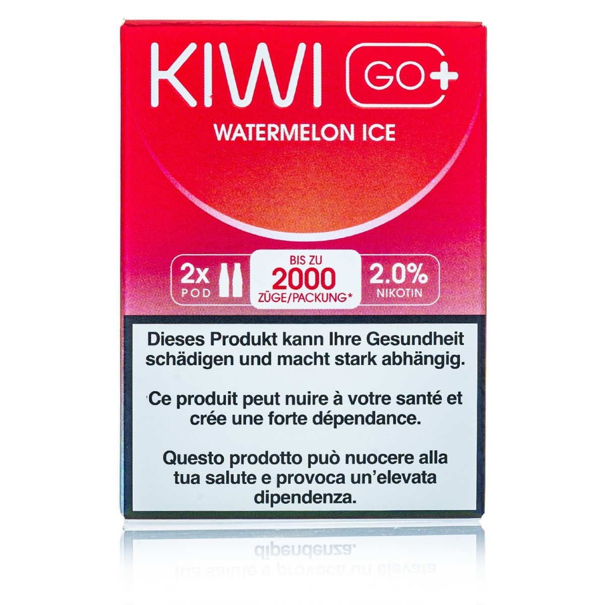 Kiwi GO+ 2 Kartuschen - Watermelon ICE - 20mg