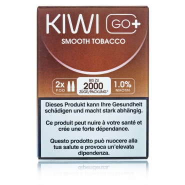 Kiwi GO+ 2 Kartuschen - Smooth Tobacco - 10mg