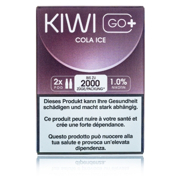 Kiwi GO+ 2 Kartuschen - Cola ICE - 10mg