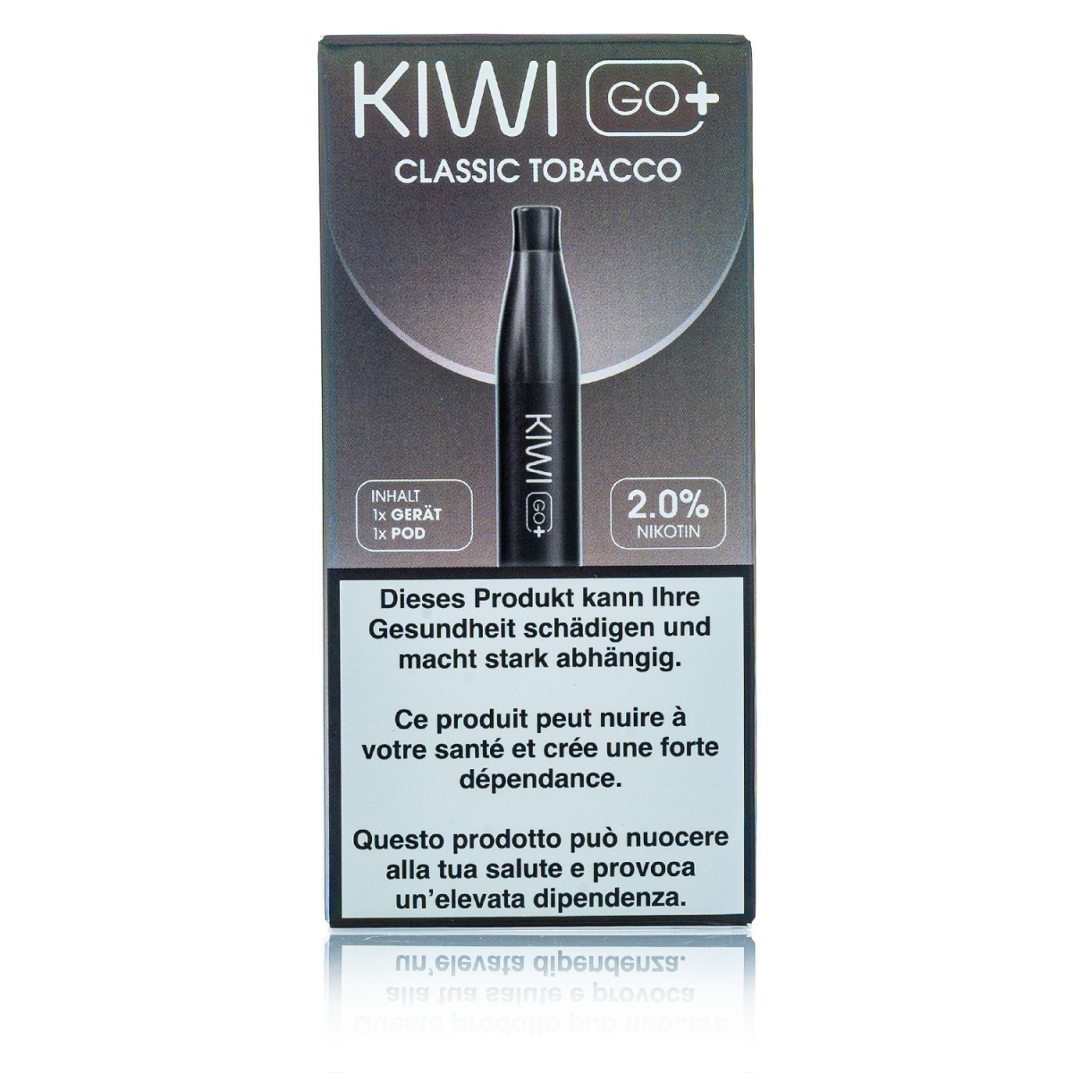 Kiwi GO+ Starterset - Classic Tobacco - 20mg