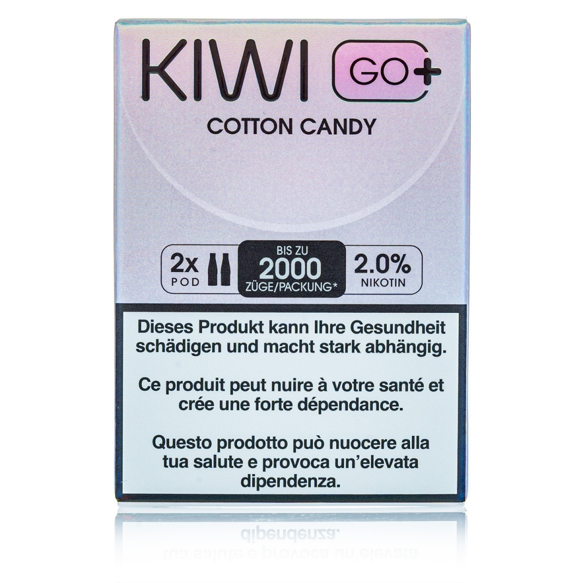 Kiwi GO+ 2 Kartuschen - Cotton Candy - 20mg