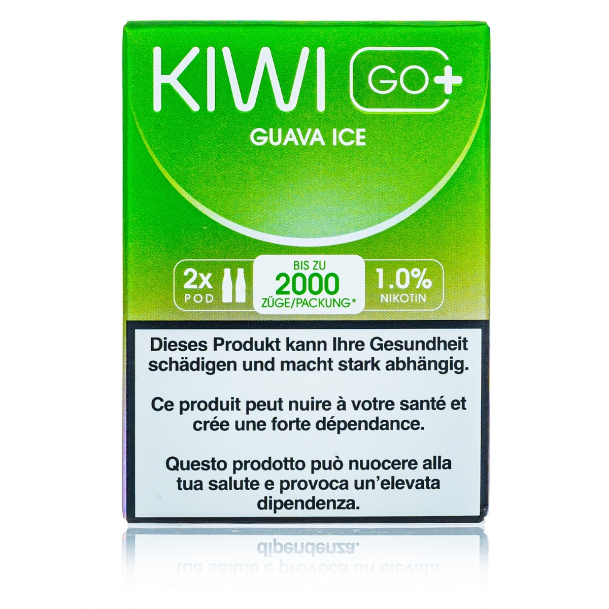 Kiwi GO+ 2 Kartuschen - Guava ICE - 10mg