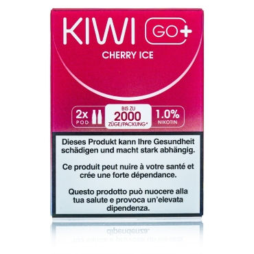 Kiwi GO+ 2 Kartuschen - Cherry ICE - 10mg