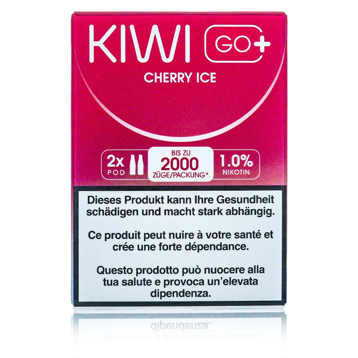 Kiwi GO+ 2 Kartuschen - Cherry ICE - 10mg