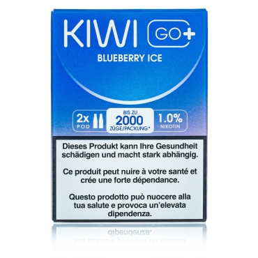 Kiwi GO+ 2 Kartuschen - Blueberry ICE - 10mg