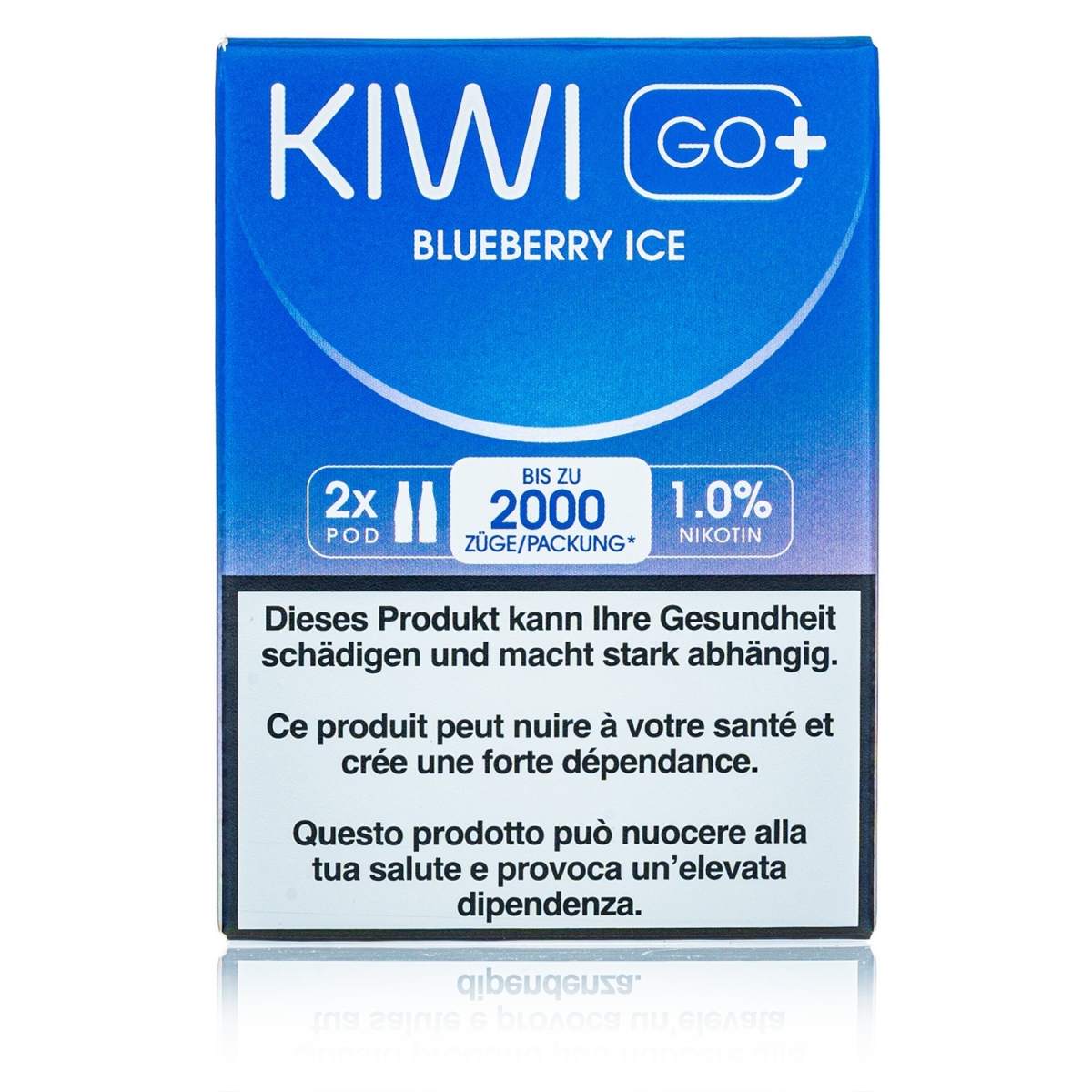 Kiwi GO+ 2 Kartuschen - Blueberry ICE - 10mg