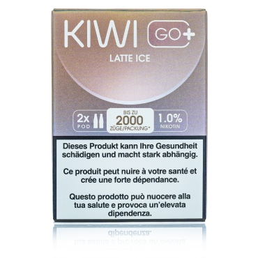 Kiwi GO+ 2 Kartuschen - Latte ICE - 10mg