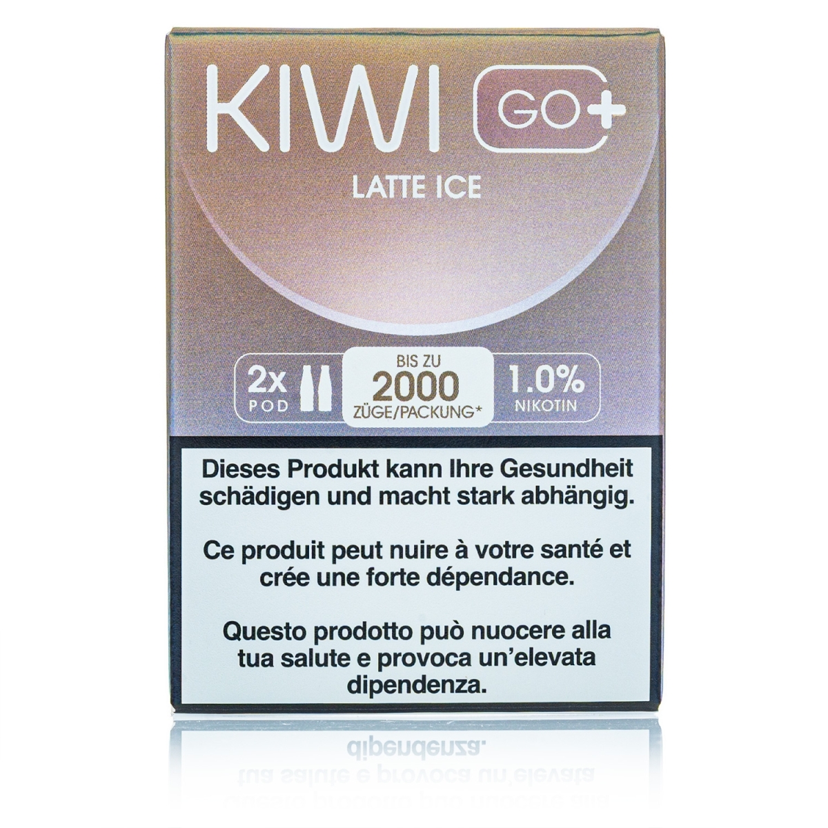 Kiwi GO+ 2 Kartuschen - Latte ICE - 10mg