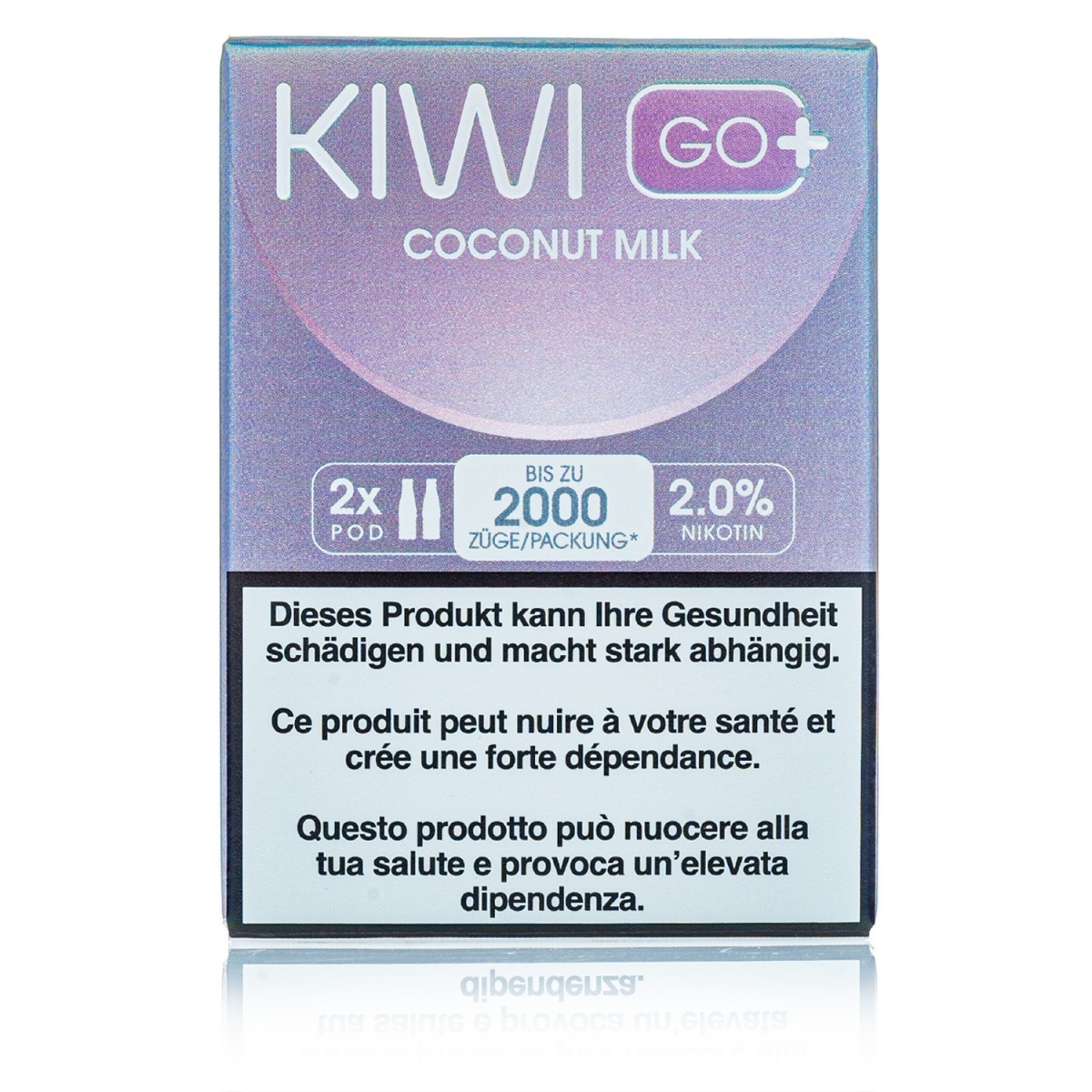 Kiwi GO+ 2 Kartuschen - Coconut Milk - 20mg