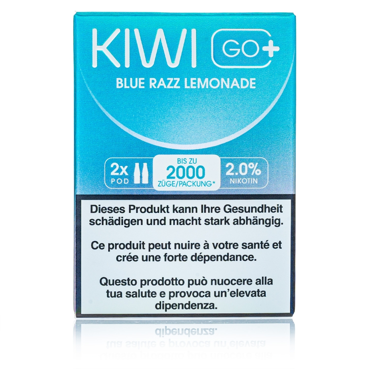 Kiwi GO+ 2 Kartuschen - Blue Razz Lemonade - 20mg