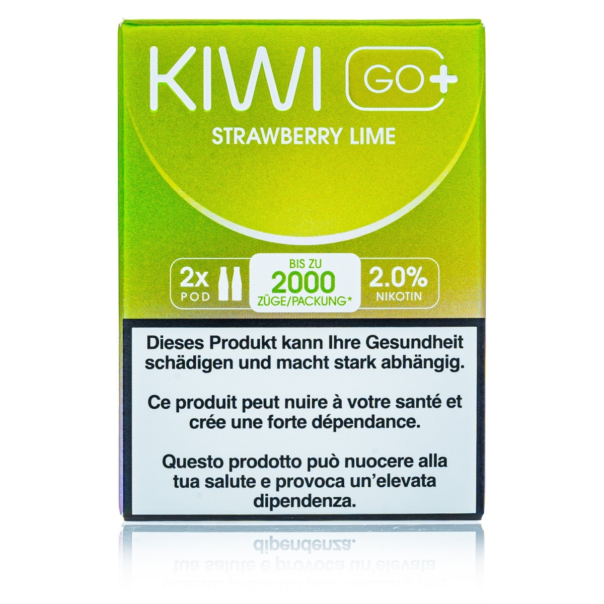 Kiwi GO+ 2 Kartuschen - Strawberry Lime - 20mg