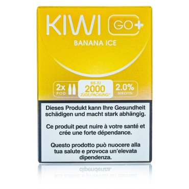 Kiwi GO+ 2 Kartuschen - Banana ICE - 20mg