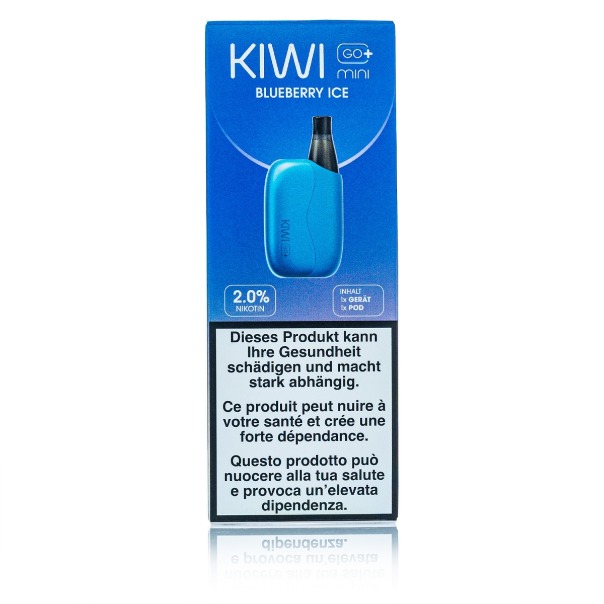 Kiwi GO+ Mini Starterset - Blueberry ICE - 20mg