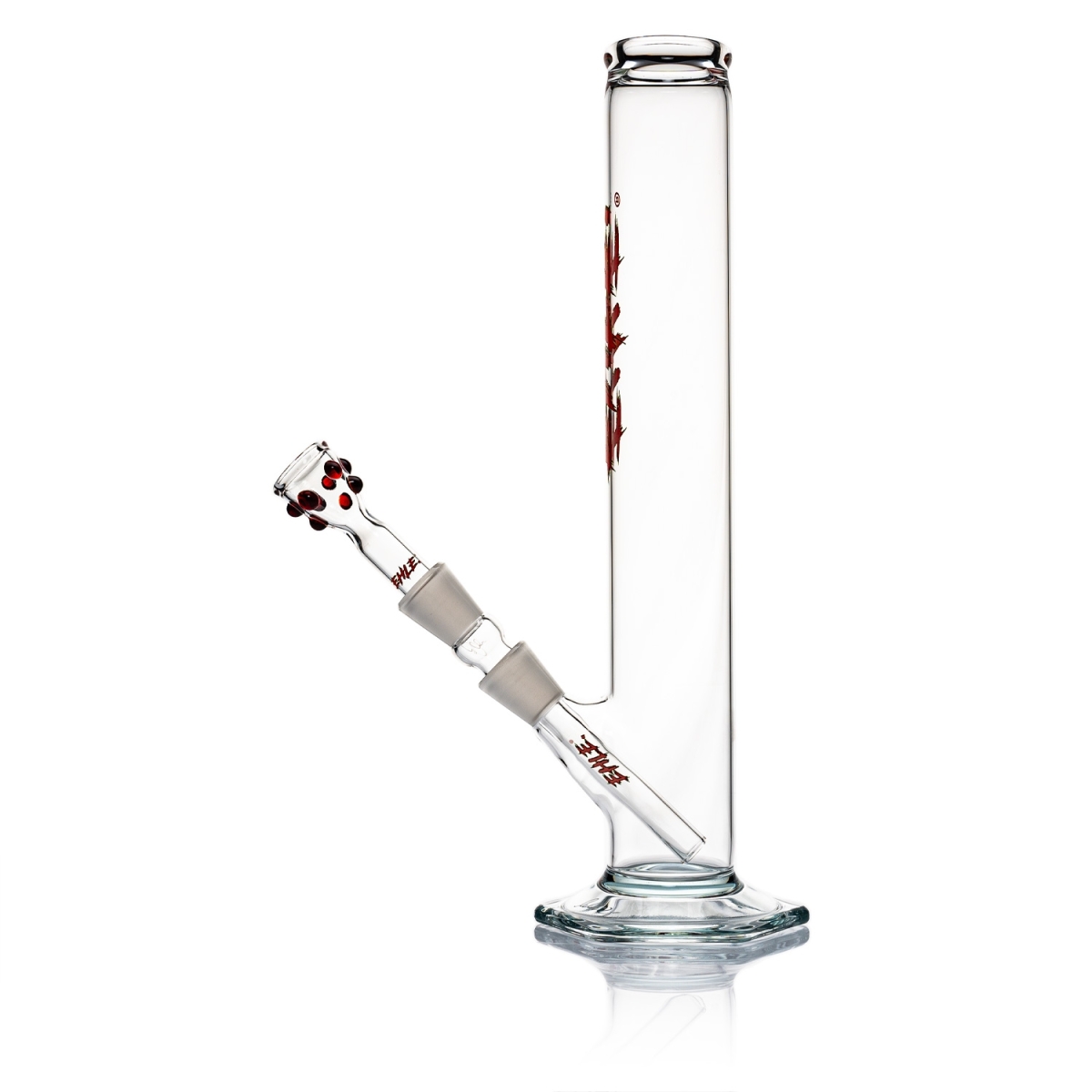 EHLE - Red Series Bong Nr.1 500ml NS18 Sonderlogo Rot-Grün