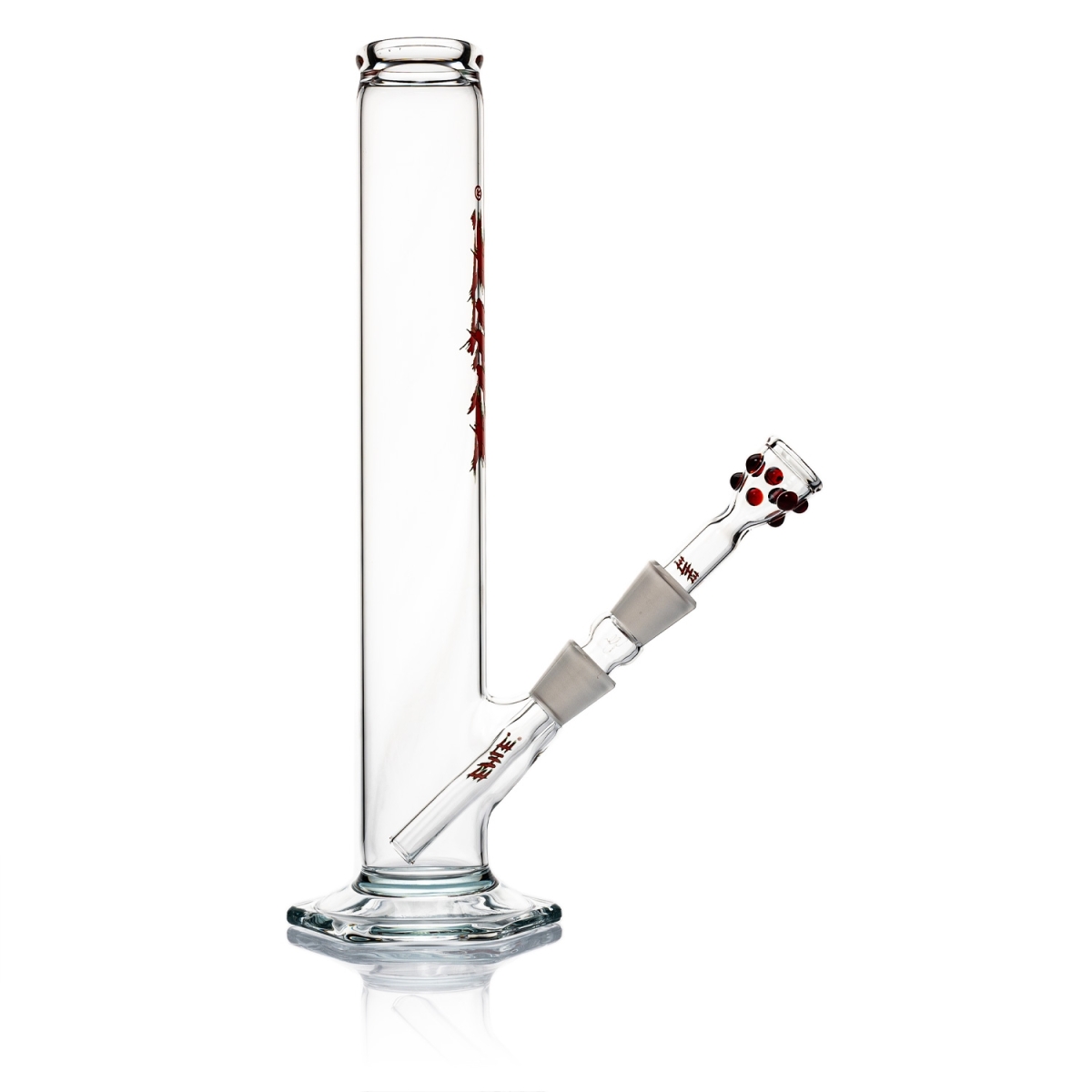 EHLE - Red Series Bong Nr.1 500ml NS18 Sonderlogo Rot-Grün