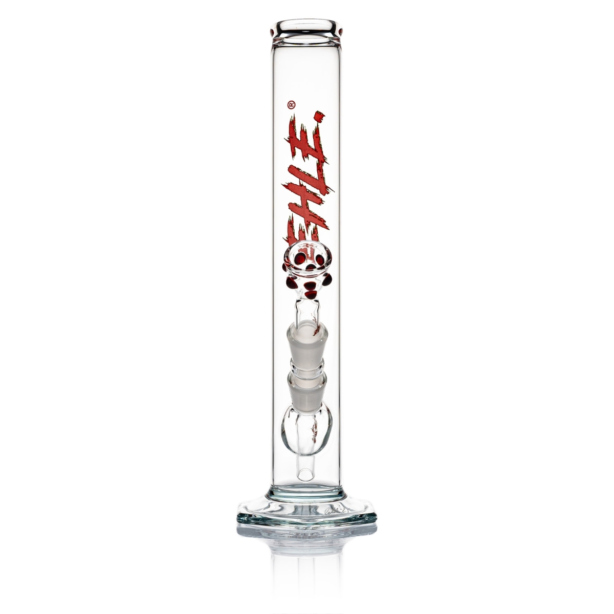 EHLE - Red Series Bong Nr.1 500ml NS18 Sonderlogo Rot-Grün