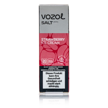 Vozol Liquid - Strawberry Ice Cream - 20mg / 10ml