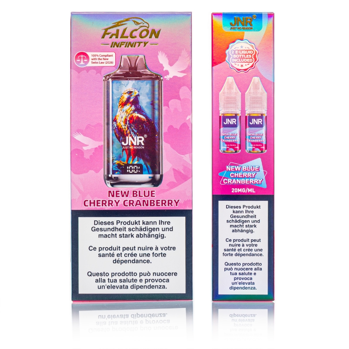 JNR - Infinity 55k Pod Kit - New Blue Cherry Cranberry - 20mg