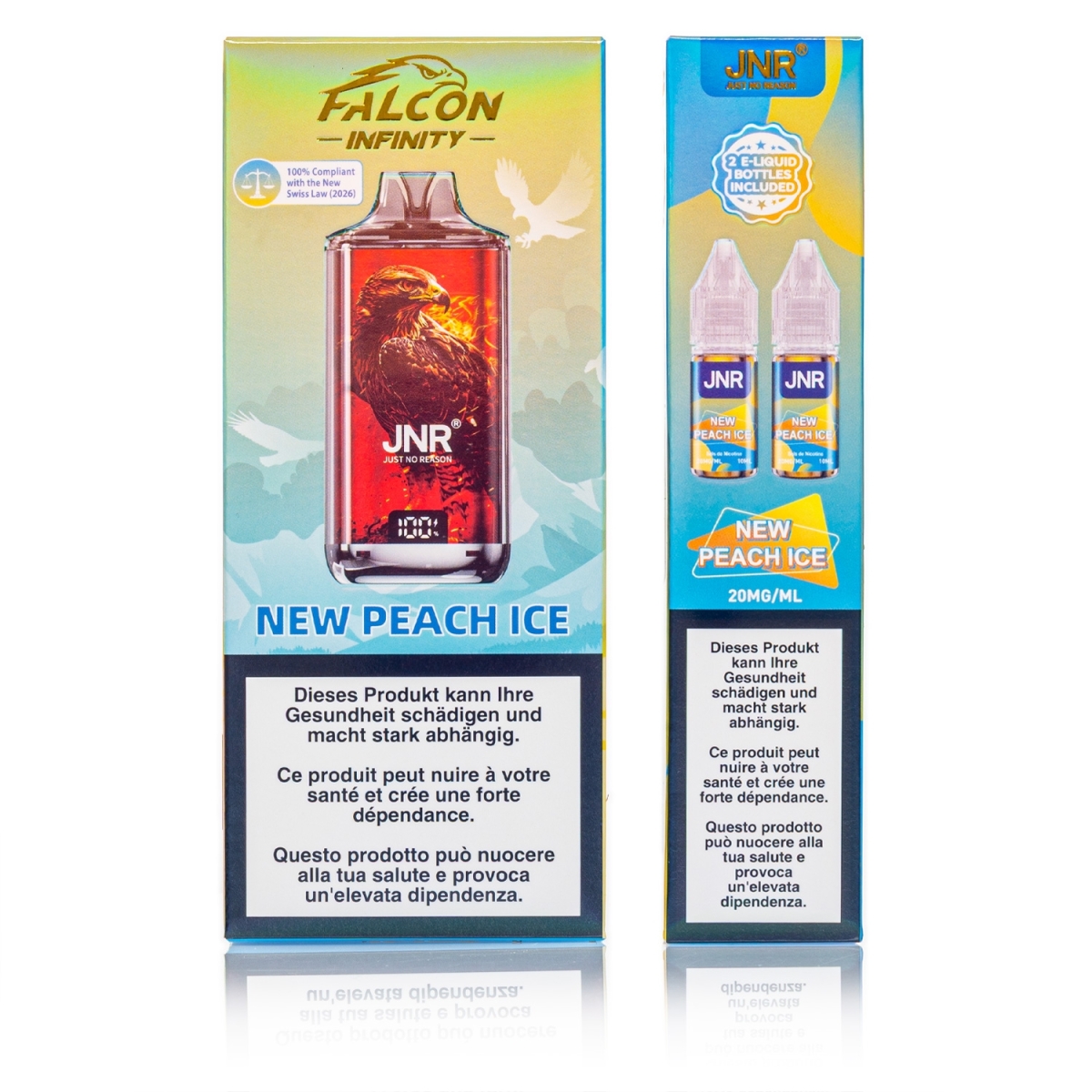 JNR - Infinity 55k Pod Kit - New Peach Ice - 20mg