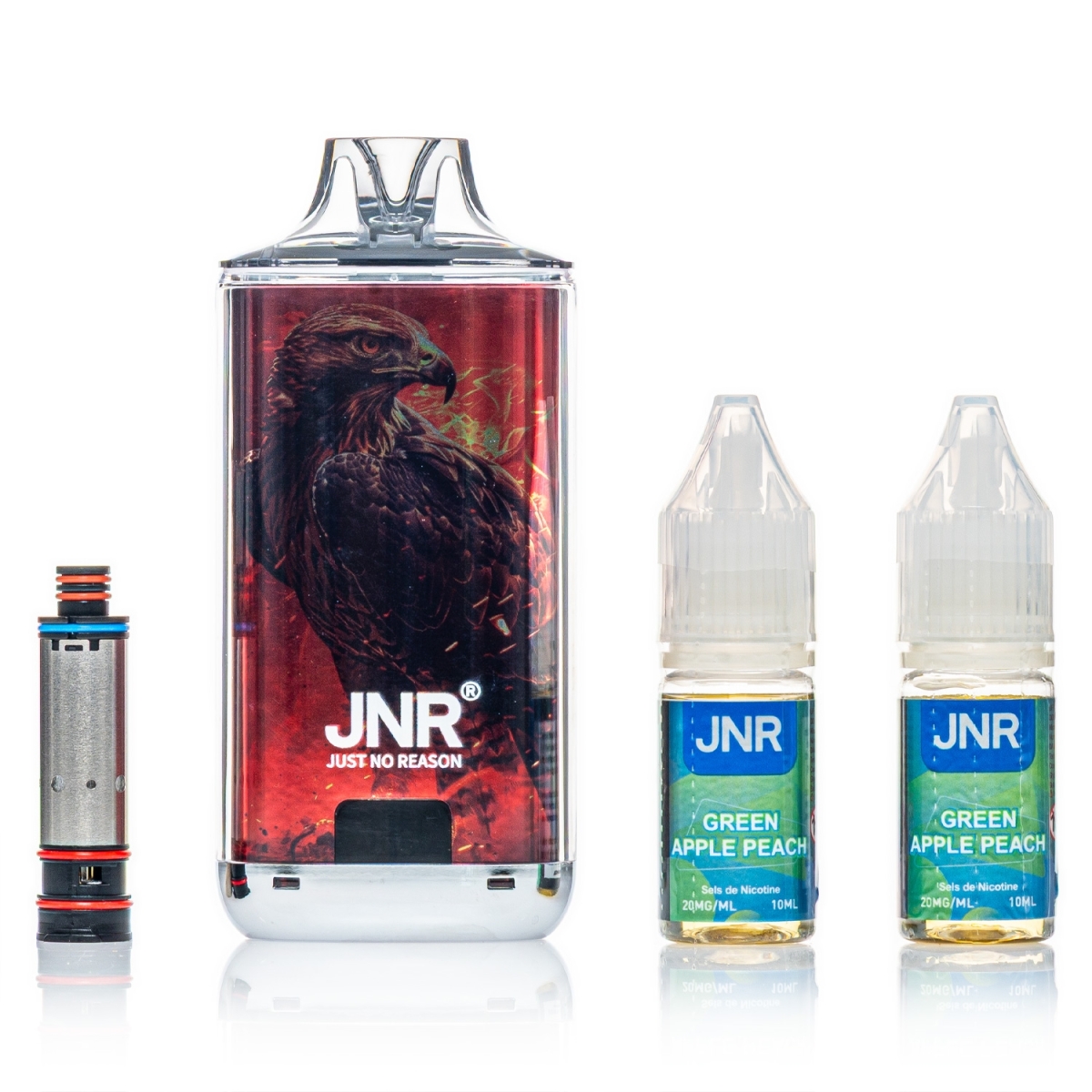 JNR - Infinity 55k Pod Kit - Green Apple Peach - 20mg
