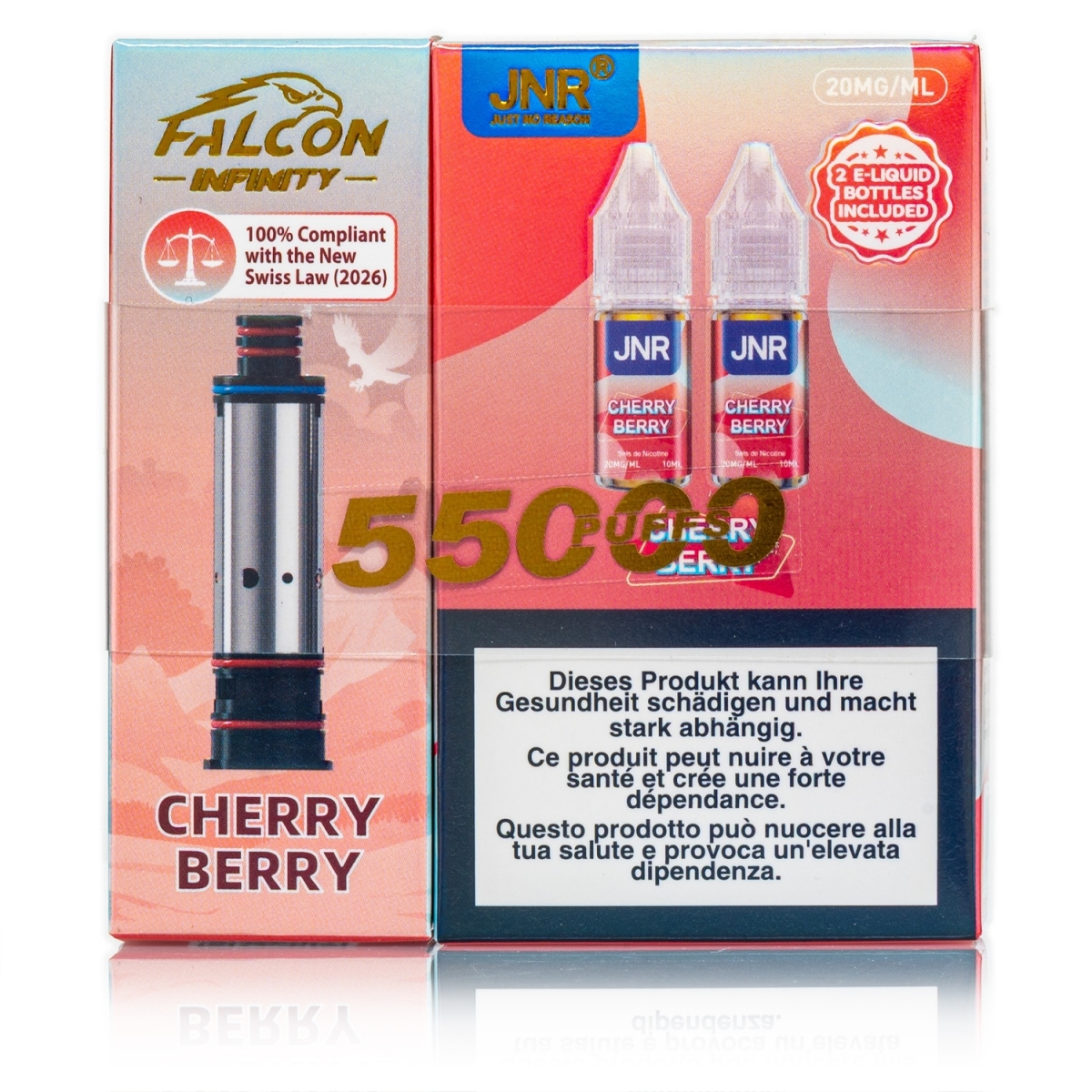 JNR - Infinity 55k Refill - Cherry Berry - 20mg