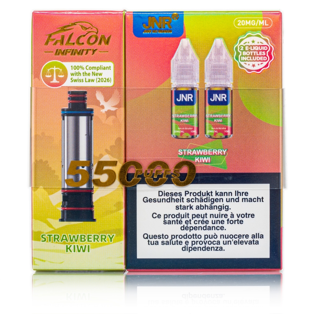 JNR - Infinity 55k Refill - Strawberry Kiwi - 20mg