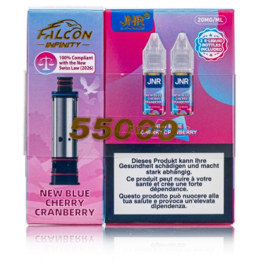 JNR - Infinity 55k Refill - New Blue Cherry Cranberry - 20mg