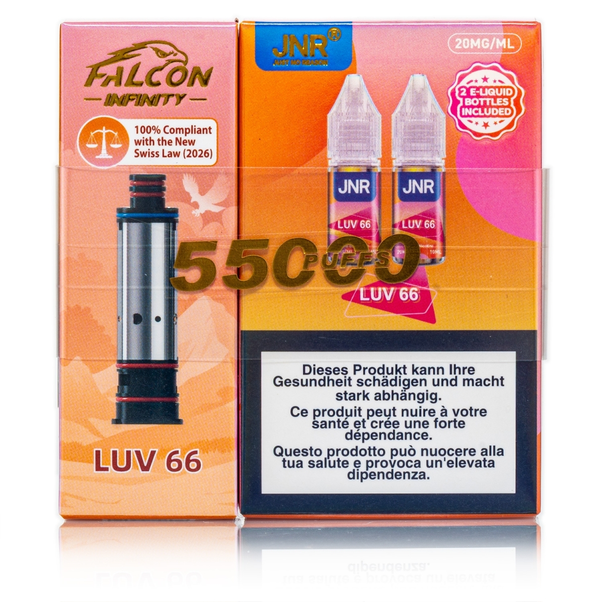 JNR - Infinity 55k Refill - Luv 66 - 20mg