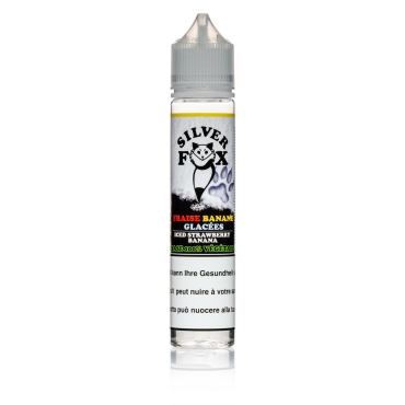 Silver Fox Fraise Banane Glacés 50ml/70ml Shortfill Liquid