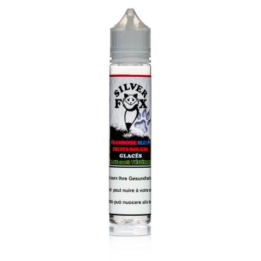Silver Fox Framboise Bleue et Fruits Rouges Glacés 50ml/70ml Shortfill Liquid