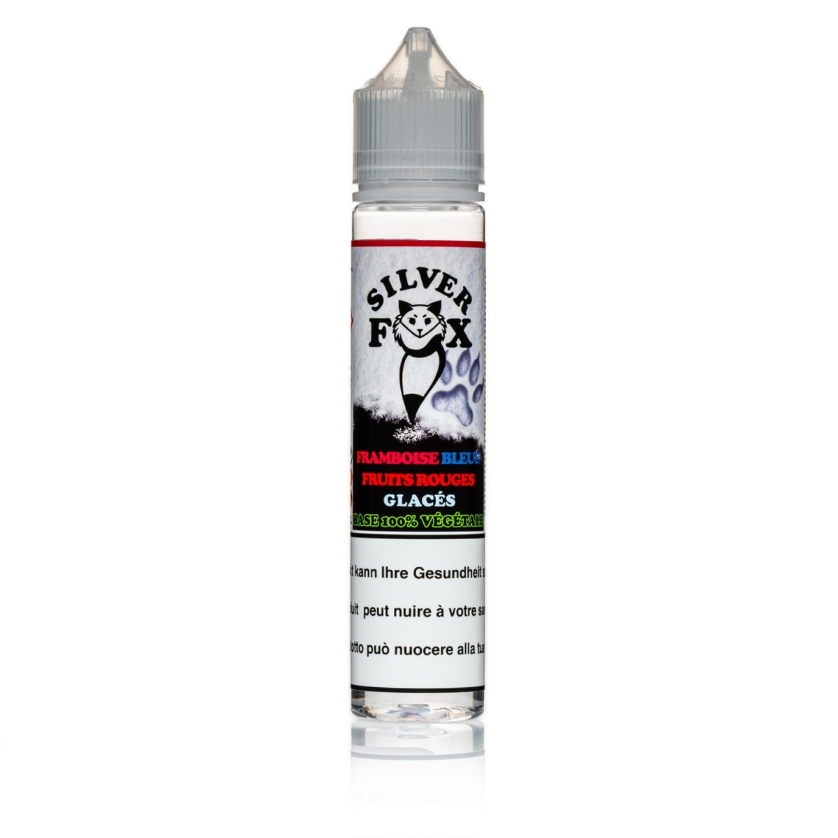 Silver Fox Framboise Bleue et Fruits Rouges Glacés 50ml/70ml Shortfill Liquid