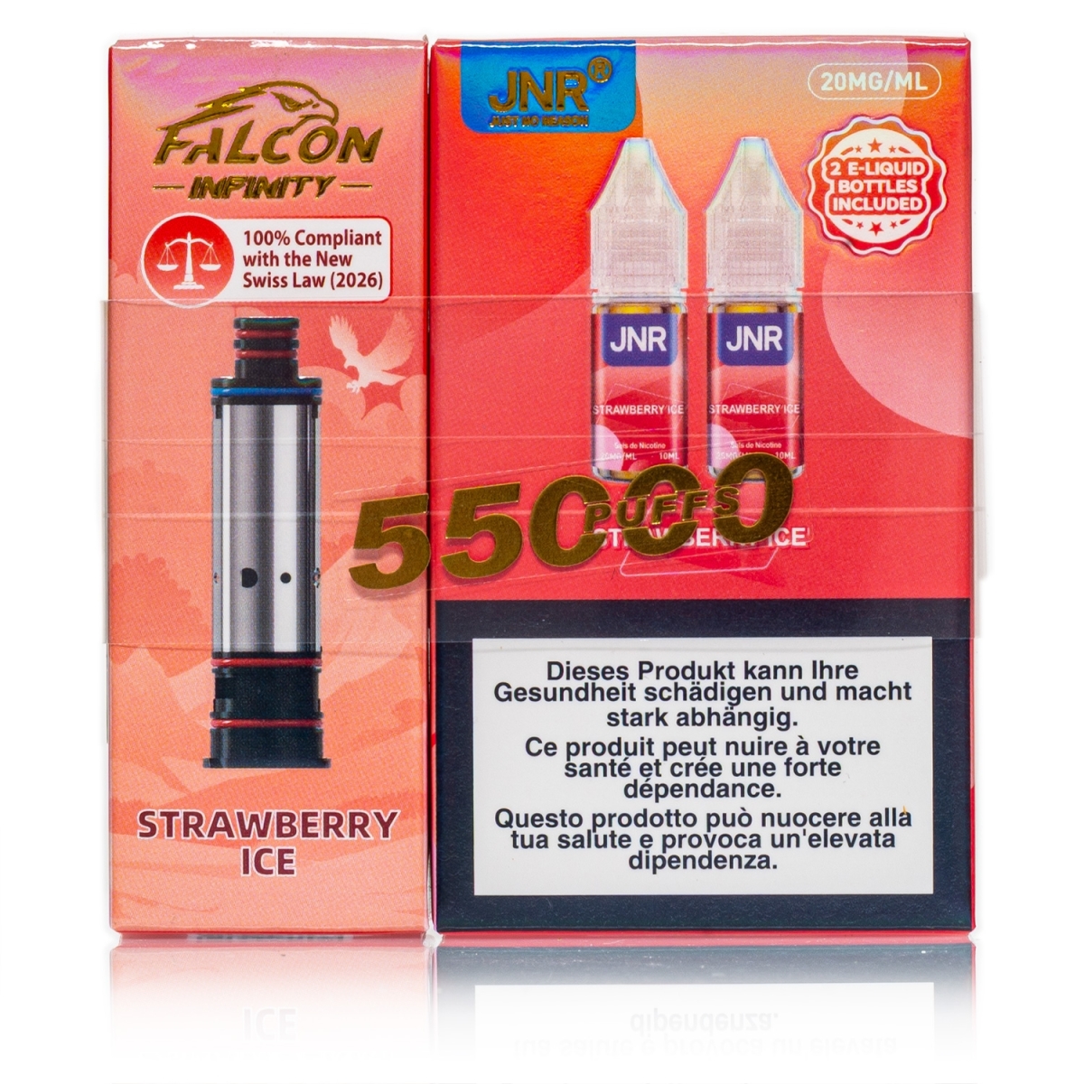 JNR - Infinity 55k Refill - Strawberry Ice - 20mg