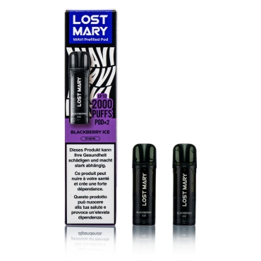 Lost Mary - Wavi Pod - Blackberry Ice / 2ml 20mg 2 Stück