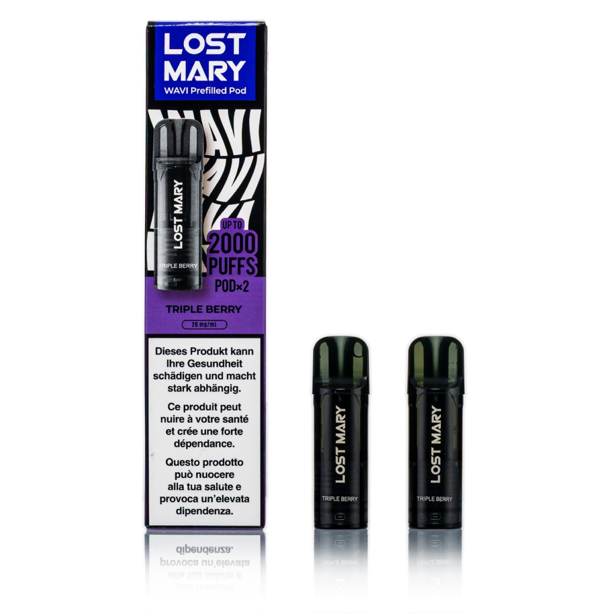 Lost Mary - Wavi Pod - Triple Berry / 2ml 20mg 2 Stück
