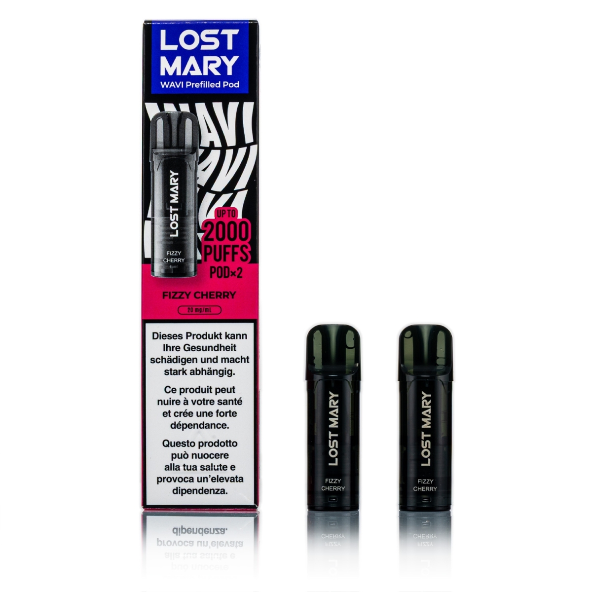 Lost Mary - Wavi Pod - Fizzy Cherry / 2ml 20mg 2 Stück