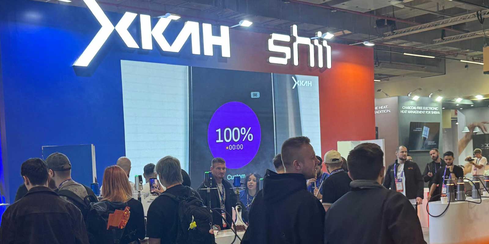 Volle Messehalle mit Vape- und Shisha-Marken auf der Shisha Messe Frankfurt 2026