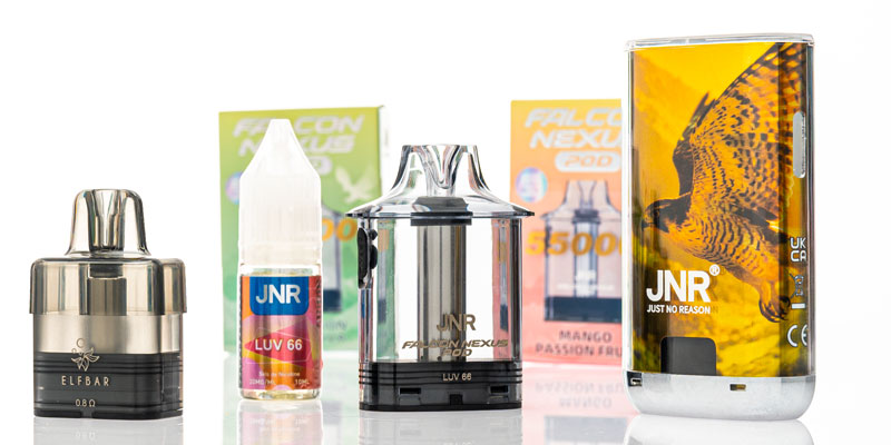 Modernes Mehrweg-Pod-System als Alternative zu Hybrid-Vapes mit nachf&uuml;llbarem Tank und Liquidflasche