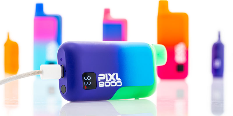 Pixl Vape 8000 Kit mit Display, USB-C-Anschluss und 850-mAh-Akku
