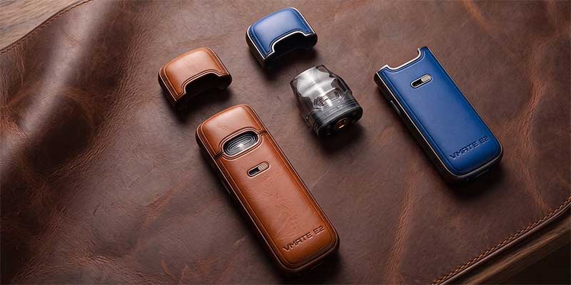 Pod-System mit E-Liquid als Beispiel zur Berechnung der m&ouml;glichen Z&uuml;ge eines Vapes.